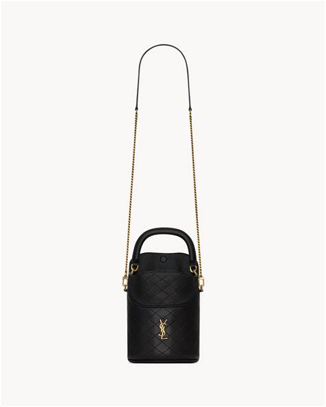 ysl borsa pelle|GABY bucket bag in lambskin .